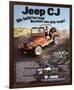 Jeep CJ - We Build 'Em Tough-null-Framed Premium Giclee Print