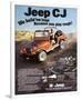 Jeep CJ - We Build 'Em Tough-null-Framed Premium Giclee Print