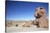 Jeep Driving Through Rocky Landscape on the Altiplano, Potosi Department, Bolivia, South America-Ian Trower-Stretched Canvas