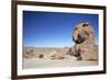 Jeep Driving Through Rocky Landscape on the Altiplano, Potosi Department, Bolivia, South America-Ian Trower-Framed Photographic Print