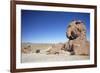 Jeep Driving Through Rocky Landscape on the Altiplano, Potosi Department, Bolivia, South America-Ian Trower-Framed Photographic Print