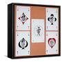 Jeep Pack of playing cards from Belgium, 1940s-Unknown-Framed Stretched Canvas