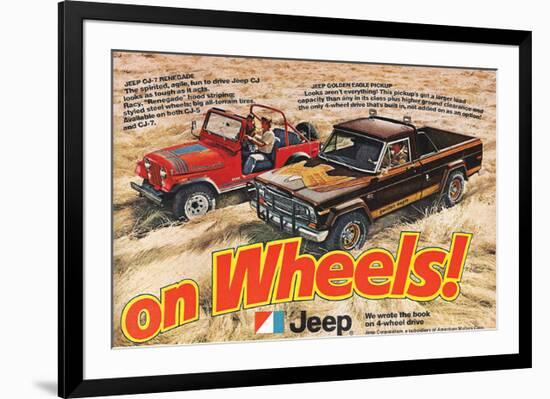 Jeep Renegade Pickup-On Wheels-null-Framed Premium Giclee Print