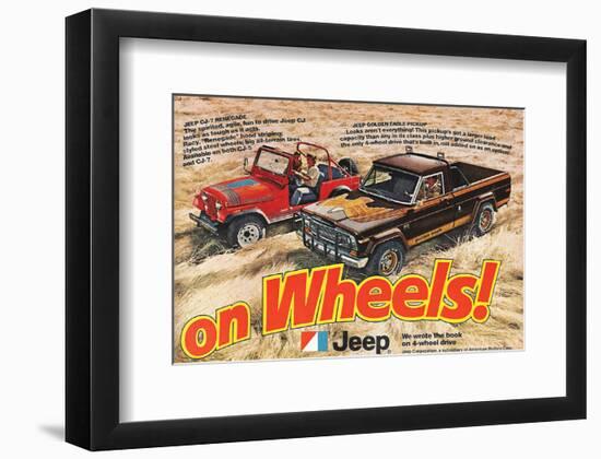 Jeep Renegade Pickup-On Wheels-null-Framed Art Print