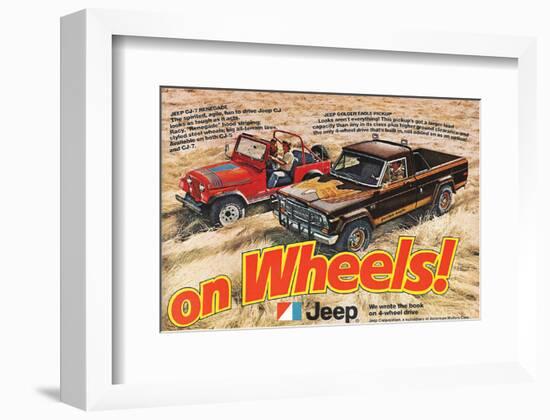 Jeep Renegade Pickup-On Wheels-null-Framed Art Print