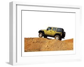 Jeep Rubicon Ad-null-Framed Art Print