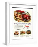 Jeep Station 'Most Everything-null-Framed Art Print