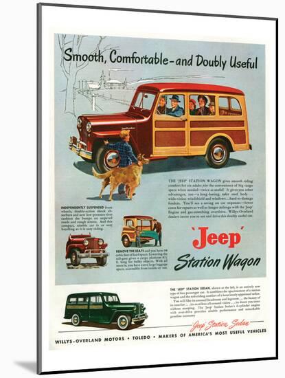 Jeep Station-Smooth Comfortable-null-Mounted Art Print