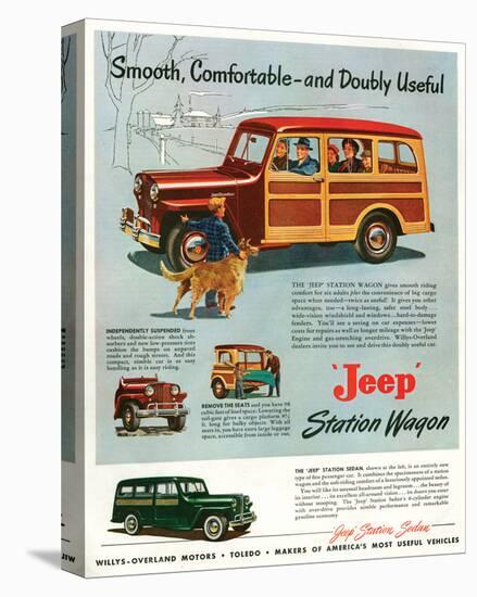 Jeep Station-Smooth Comfortable-null-Stretched Canvas