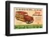 Jeep Station Wagon Car for All-null-Framed Art Print