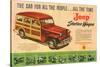 Jeep Station Wagon Car for All-null-Stretched Canvas