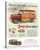 Jeep Station Wagon - Discover-null-Stretched Canvas