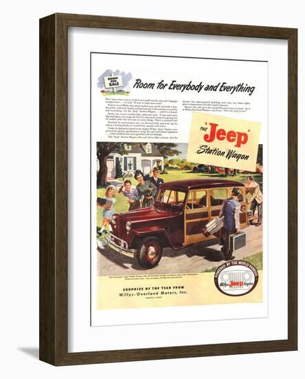 Jeep Station Wagon Room for …-null-Framed Art Print