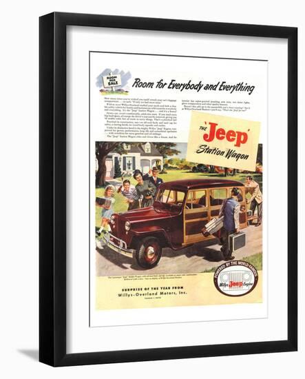 Jeep Station Wagon Room for …-null-Framed Art Print