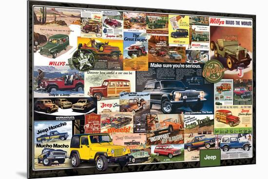 Jeep- Vintage Ads-null-Mounted Poster