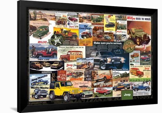 Jeep- Vintage Ads-null-Framed Poster