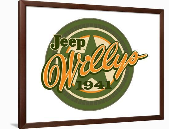 Jeep Willys 1941-null-Framed Premium Giclee Print