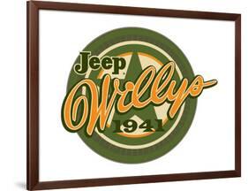 Jeep Willys 1941-null-Framed Premium Giclee Print