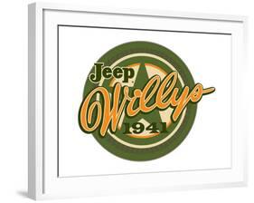 Jeep Willys 1941-null-Framed Art Print