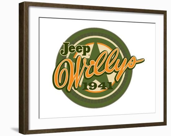 Jeep Willys 1941-null-Framed Art Print