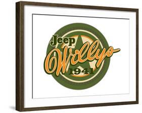 Jeep Willys 1941-null-Framed Art Print