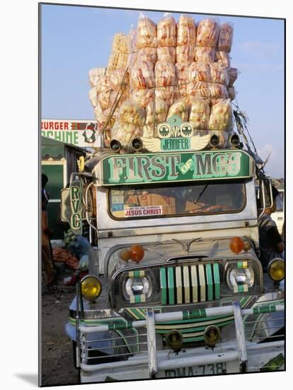 Jeepney, Port of Lucena, Southern Area, Island of Luzon, Philippines, Southeast Asia-Bruno Barbier-Mounted Photographic Print