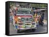 Jeepney, Tagbilaran City, Bohol Island, the Philippines, Southeast Asia-De Mann Jean-Pierre-Framed Stretched Canvas