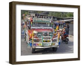 Jeepney, Tagbilaran City, Bohol Island, the Philippines, Southeast Asia-De Mann Jean-Pierre-Framed Photographic Print