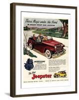 Jeepster Magic Under the Hood-null-Framed Art Print