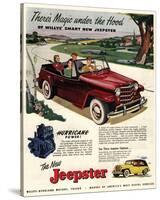 Jeepster Magic Under the Hood-null-Stretched Canvas