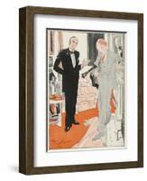 Jeeves Gives Notice When Bertie Wooster His Employer Insists on Playing the Banjolele-Gilbert Wilkinson-Framed Photographic Print