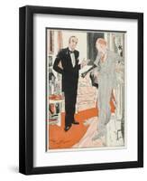 Jeeves Gives Notice When Bertie Wooster His Employer Insists on Playing the Banjolele-Gilbert Wilkinson-Framed Photographic Print
