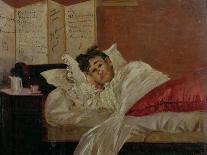 Arthur Rimbaud in His Bed in Brussels-Jef Rossman-Framed Stretched Canvas