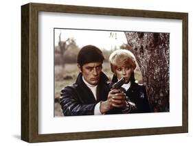 Jeff by JeanHerman with Alain Delon and Mireille Darc, 1968 (photo)-null-Framed Photo