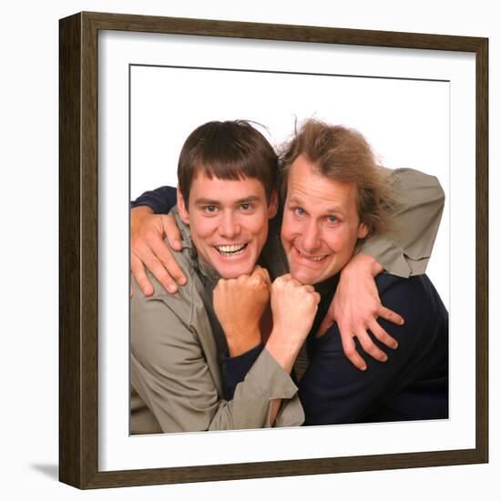 JEFF DANIELS; JIM CARREY. "DUMB AND DUMBER" [1994], directed by BOBBY & PETER FARRELLY, BOBBY FA...-null-Framed Photographic Print