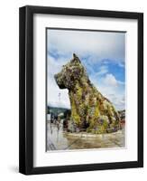 Jeff Koons "Puppy",1992, Stainless Steel, Guggenheim Museum-Christopher Rennie-Framed Photographic Print