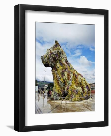 Jeff Koons "Puppy",1992, Stainless Steel, Guggenheim Museum-Christopher Rennie-Framed Photographic Print