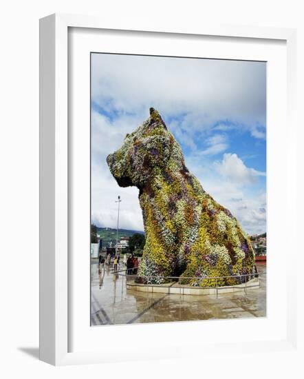 Jeff Koons "Puppy",1992, Stainless Steel, Guggenheim Museum-Christopher Rennie-Framed Photographic Print