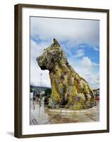 Jeff Koons "Puppy",1992, Stainless Steel, Guggenheim Museum-Christopher Rennie-Framed Photographic Print