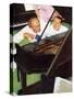 "Jeff Raleigh's Piano Solo", May 27,1939-Norman Rockwell-Stretched Canvas