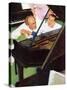 "Jeff Raleigh's Piano Solo", May 27,1939-Norman Rockwell-Stretched Canvas