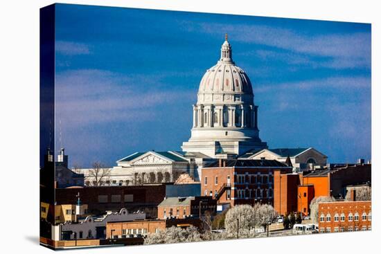 JEFFERSON CITY - MISSOURI - Missouri state capitol building in Jefferson City-null-Stretched Canvas