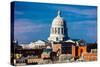 JEFFERSON CITY - MISSOURI - Missouri state capitol building in Jefferson City-null-Stretched Canvas