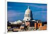 JEFFERSON CITY - MISSOURI - Missouri state capitol building in Jefferson City-null-Framed Photographic Print