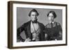 Jefferson Davis and His Wife-null-Framed Premium Giclee Print