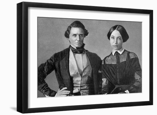 Jefferson Davis and His Wife-null-Framed Art Print