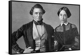 Jefferson Davis and His Wife-null-Framed Stretched Canvas