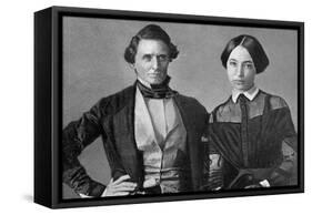 Jefferson Davis and His Wife-null-Framed Stretched Canvas