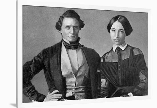 Jefferson Davis and His Wife-null-Framed Art Print