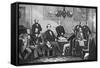 Jefferson Davis, Cabinet of the Confederate States-Science Source-Framed Stretched Canvas